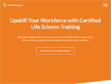 Tablet Screenshot of learnaboutgmp.com